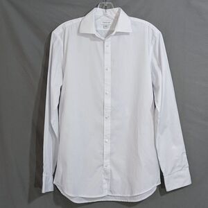 Michael Strahan Collection Solid White Button Down Dress Shirt - Size 20 Boys
